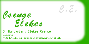csenge elekes business card